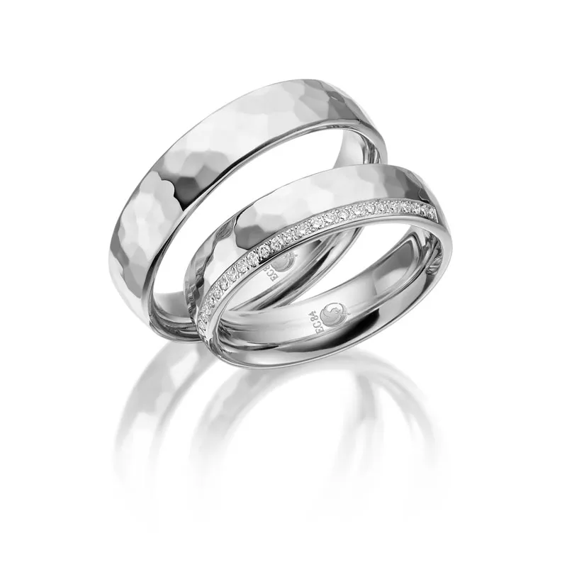 Eheringset in weißgold