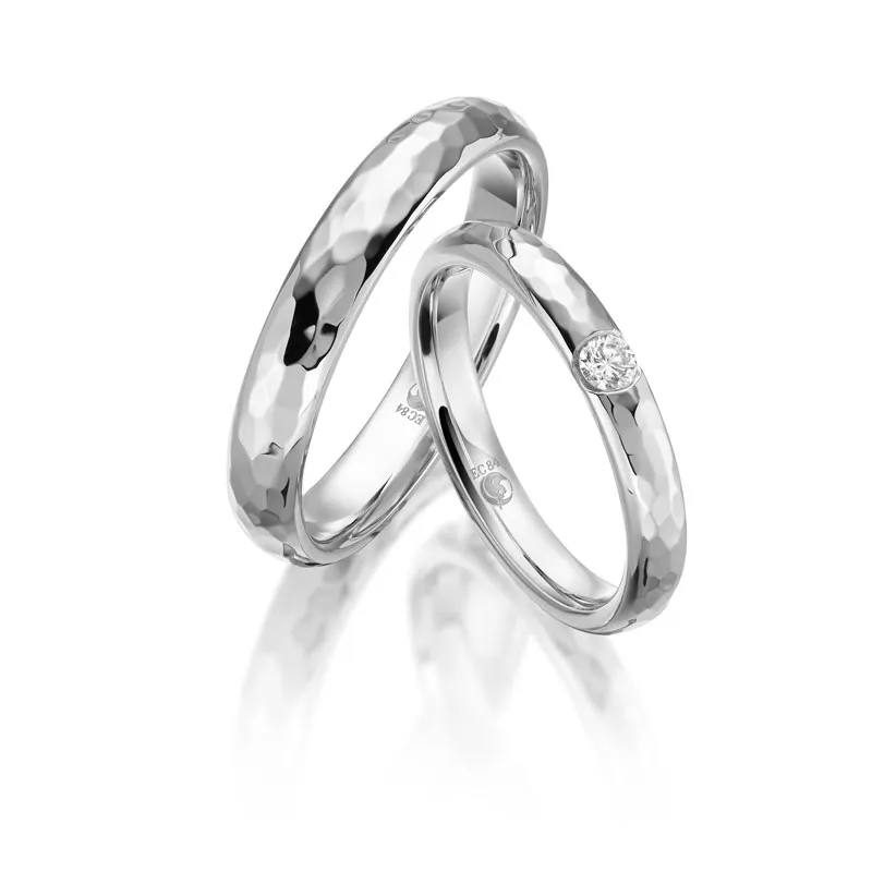 Eheringset in weißgold