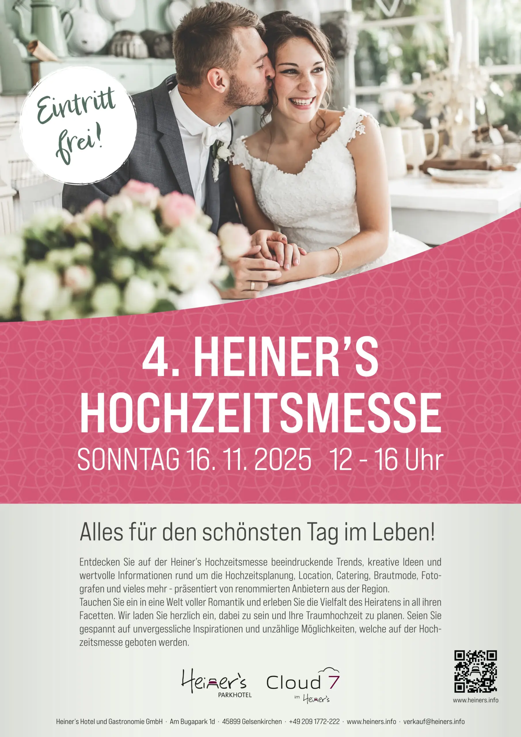 4. Heiner's Hochzeitsmesse - Sonntag 16.11.2025